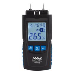 Wood Moisture Tester 0-40% Range 2% Accur 0.5% Res