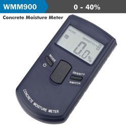 Concrete Moisture Tester 0-40% Range 2% Accur 0.5% Res