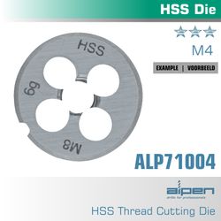 Die 4mm Round 25x9mm In Pouch Hss 0.7mm Pitch