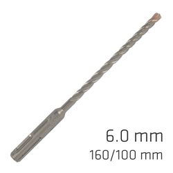 Force X 6.0 X 160/100 Sds-+ Rebar Drill Bit X4 Cutting Edges - Bulk