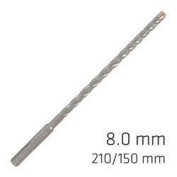 Force X 8.0 X 210/150 Sds-+ Rebar Drill Bit X4 Cutting Edges - Bulk