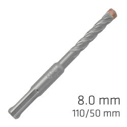 Force X 8.0 X 110/050 Sds-+ Rebar Drill Bit X4 Cutting Edges