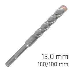 Force X 15.0 X160/100 Sds-+ Rebar Drill Bit X4 Cutting Edges