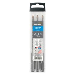 Sds + F4 Bit 5mm X 160 X 100 X3 Pcs Drill Hammer