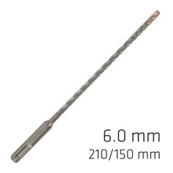 Force X 6.0 X 210/150 Sds-+ Rebar Drill Bit X4 Cutting Edges