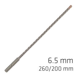 Force X 6.5 X 260/200 Sds-+ Rebar Drill Bit X4 Cutting Edges