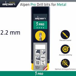 ALPEN Pro 2.2 Mm Hss Drill Din 338 Rn 135 With Split . Bulk