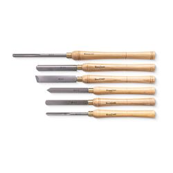 Chisel Set Wood Turning Hss 6 Piece Wooden Case