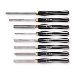 Chisel Set Wood Turning Hss 8 Piece Wooden Case