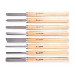 Chisel Set Wood Turning 8 Piece Std Wooden Case