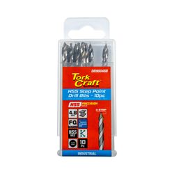 Precision-max Step Point 4.8mm Hss Drill 10 Pack