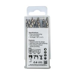 Precision-max Step Point 5.0mm Hss Drill 10 Pack