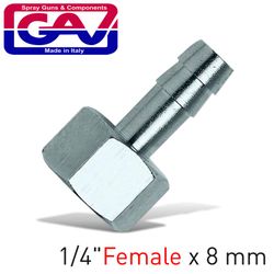 Hose Adaptor 8mm X 1/4'female