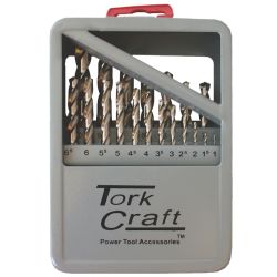 Drill Bit Set 19pce Hss Ground Bright Finish