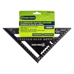 Rafter Square 180mm Aluminium