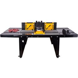 TORK CRAFT Router Table With Fence & Feather Board -16cm Base Routers