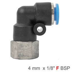 Pu Hose Fitting Elbow 4mm-1/8 F