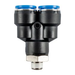 Pu Hose Fitting Y Joint 16mm - 1/4'm
