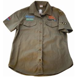 Vermont Ladies Blouse Long Sleeve Olive Large