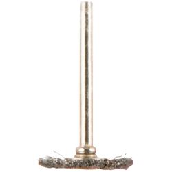 Mini Carbon Steel Brush 22.2mm Wheel 3.2mm Shank