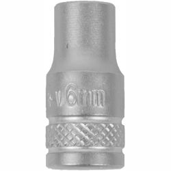 Socket 6mm 1/4' Drive Crv 12 .