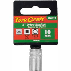 Socket 10mm 1/4' Drive Crv 12 .