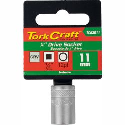 Socket 11mm 1/4' Drive Crv 12.
