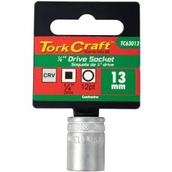 Socket 13mm 1/4' Drive Crv 12 .