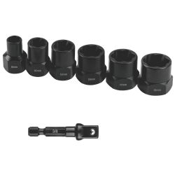 Bolt Extract Set 7pce 8/10/12/13/17/19mm 1pc 50mm 1/4