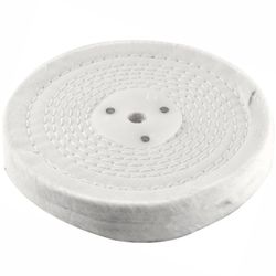 White Buff/mop 150mm X 2 Section 20mm Thick