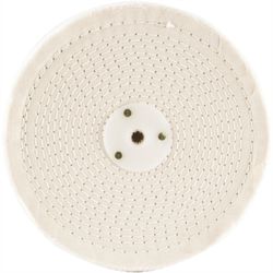 White Buff/mop 200mm X 3 Section X 30 Mm Thick 1/2' Hole