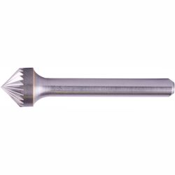 Rotary Burr Tungsten 12x6x6mm 90 Degree Cone