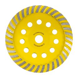 Dia. Cup Wheel 180mm X 22.23mm Turbo Cold Pressed Economy