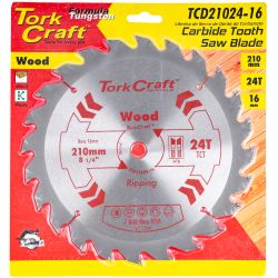 Blade Tct 210 X 24t 16mm General Purpose Rip