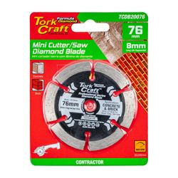Diamond Blade 76mm X 10mm Segmented Mini Cutter Saw