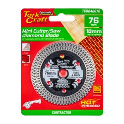 Diamond Blade 76mm X 10mm Turbo Wave Mini Cutter Saw