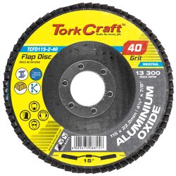Flap Disc 115mm 15 Deg.angle 40grit A/o