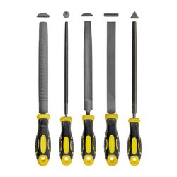 File Set 5pc Flat/rnd/tri-angle/½ Rnd/½ Rnd Rasp