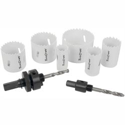Holesaw Set 9pc In Case Bi-metal 22 29 35 44 51 64mm