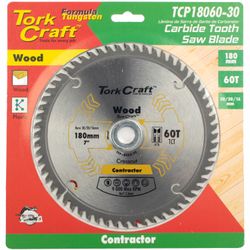 Blade Contractor 180 X 60t 30/20/16 Circular Saw Tct