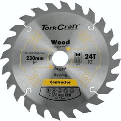 Blade Contractor 230x24t 30/1/2 Circular Saw Tct