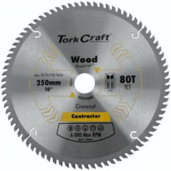 Blade Contractor 250 X 80t Atb 30/16 Circular Saw Tct