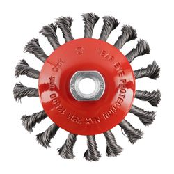 Wire Cup Brush Twisted Bevel Plain 115mmxm14 Bulk