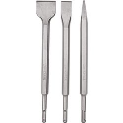 Sds + Chisel Set 3pce .ed 14mm Flat 20mm Flat 40mm TORK CRAFT