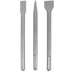 Sds Max Chisel 3pc Set 18x300mm .ed 18x300x25mm Flat 18x300x40mm