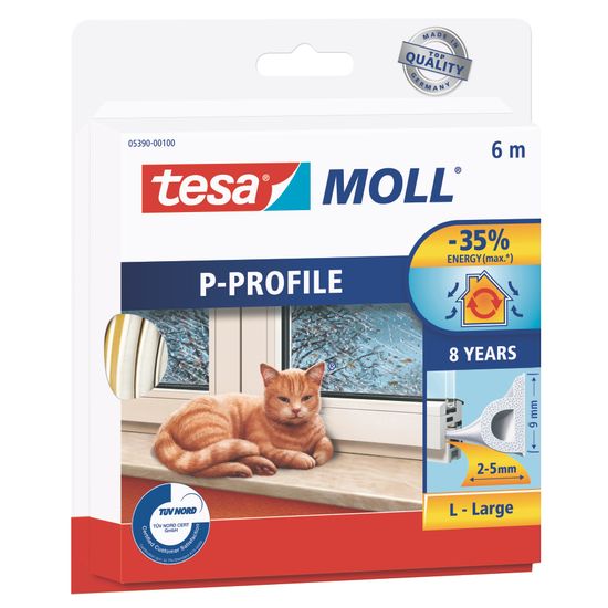 TESA moll P-PROFILE 6mx9mm White