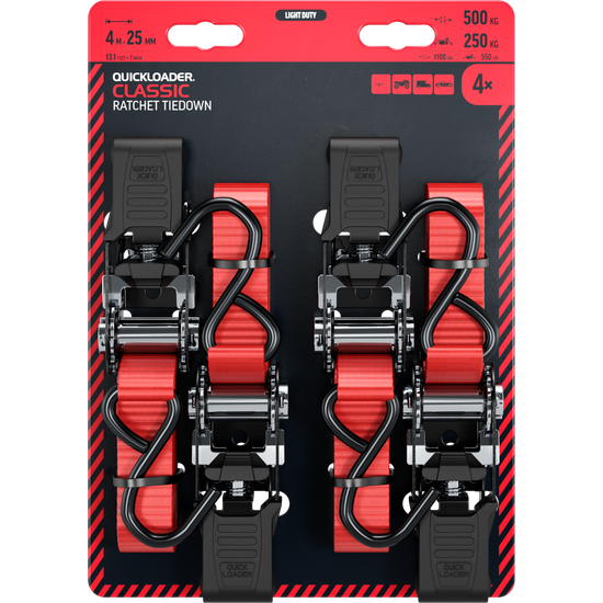 QL Classic 500 kg 4 m x 25 mm 4-PACK