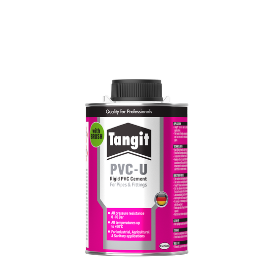 Tangit PVC-U Tin With Brush 500g