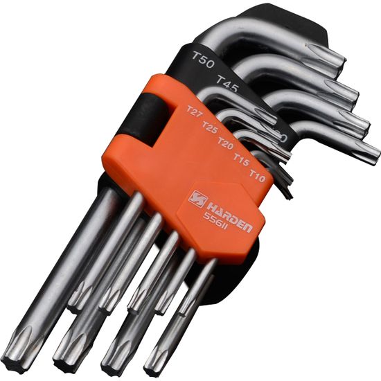 9pcs Medium Length Torx Key Wrench