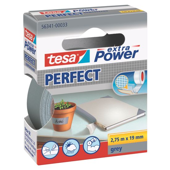 TESA extra Power Perfect 2.75mx19mm Grey (IP 10)